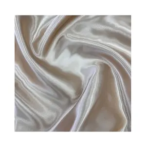 Manufacturer Price Bright Woven Polyester Rayon Fabric Shinny Silk Satin Fabric for Woman Dress