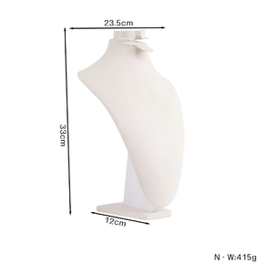 Présentoirs à bijoux réglables de luxe en velours beige Minglu pour les marchés européens et américains, présentoirs à bijoux multifonctionnels - Product Image 6