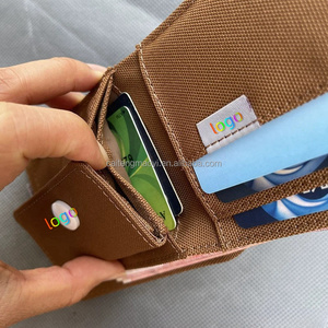 <span class=keywords><strong>Portafoglio</strong></span> Multifunzionale di Lusso in Tessuto Canvas per Donna, <span class=keywords><strong>Portafoglio</strong></span> <span class=keywords><strong>Verticale</strong></span> Multicard con Portamonete per <span class=keywords><strong>Uomo</strong></span> - Product Image 3