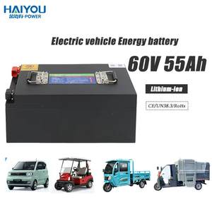 3/4 tekerlekli elektrikli araçlar için 60V katı hal LiFePO4 güç pil, e-bisikletler için 1200 çevrim lityum iyon piller - Product Image 1