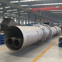 Séchoir rotatif industriel à tambour pour minerai, capacité 0,9-11 t/h, économe en énergie, puissance 4-75 kW, pour pyrite, scories de fer, diatomite, hématite