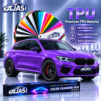 Film de protection automobile TPU imperméable à motif personnalisé, flexible, auto-réparant, à changement de couleur, pour enveloppement intégral de véhicules