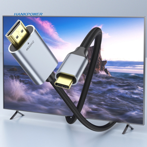 Câble en nylon tressé haute vitesse 4K 60Hz USB Type C vers HD-MI pour HDTV pour Projection Mac TV - Product Image 6