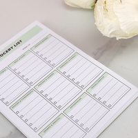 Bloc de notas de compras al por mayor diario, planificador de comidas y lista de comestibles, Bloc de notas con logotipo personalizado