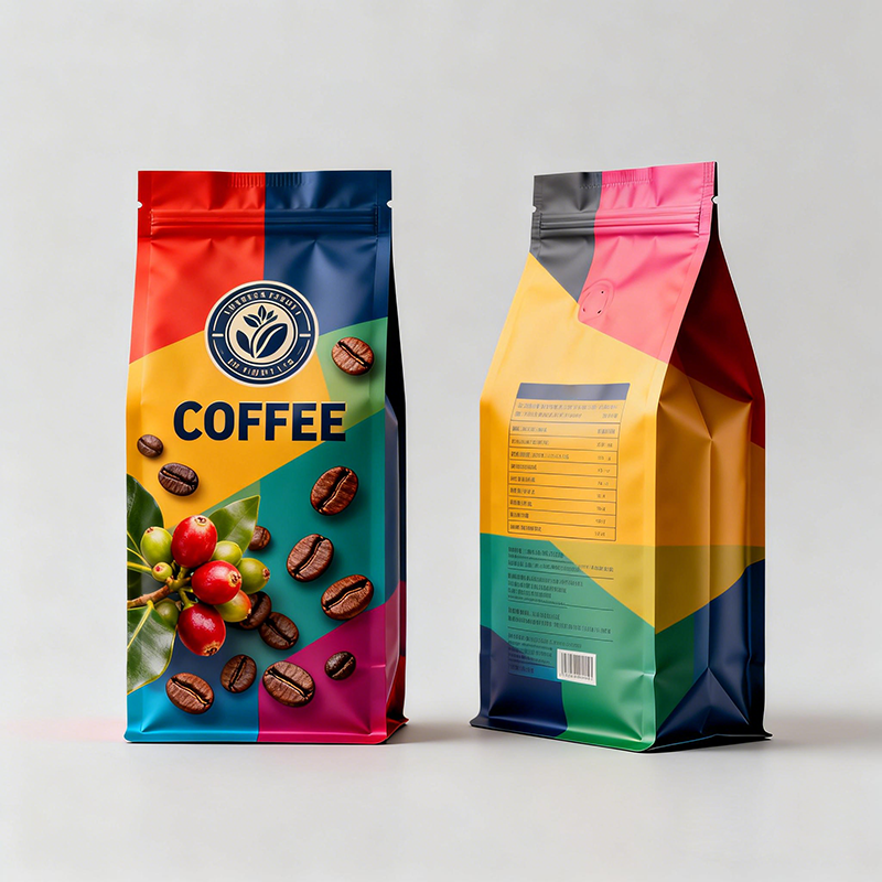 Custom Printed Coffee Bean Packaging Bag