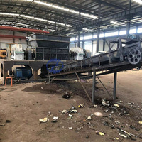 Broyeur à double arbre pour déchets textiles et cuir
