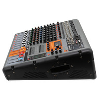 Consola de Mezclas Multifuncional Específica para Escenario PRO-860D con Reproducción USB, Auriculares y 4 Amplificadores Integrados