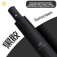 Parapluie publicitaire OEM pas cher avec logo personnalisé, ouverture automatique, pliable en 3 sections, anti-UV, étanche, compact, pour voyage, vente en gros, commandes en gros