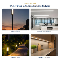 Tube diffuseur de lumière LED en plastique PC, blanc laiteux, anti-éblouissement, résistant aux hautes températures, pour éclairages néon et lampes à capteur