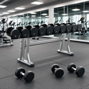 Đơn đôi ba lớp thương mại quả tạ Rack với nhà máy thẳng tóc an toàn và bền cho gia đình - Product Image 1