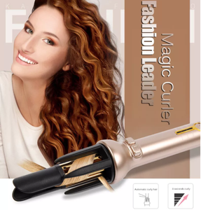 Chuyên nghiệp không dây ma thuật đòn bẩy tóc <span class=keywords><strong>Curler</strong></span> LCD hiển thị nhiệt độ gốm 25mm Thùng nhanh PTC sưởi ấm tự động tắt - Product Image 2