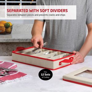 Boîte de <span class=keywords><strong>rangement</strong></span> festive de Noël Boîte de <span class=keywords><strong>rangement</strong></span> pour couverts Boîte de <span class=keywords><strong>rangement</strong></span> pratique Sentiment super atmosphérique - Product Image 4