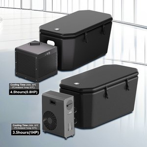 Ambohr nhà máy bán xách tay PVC Bồn tắm bơm hơi với vát cạnh góc Băng bồn tắm lạnh Plunge bồn tắm phục hồi Pod - Product Image 2