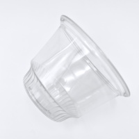 PET Transparent jetable 5oz 6oz 8oz 9oz tasse de crème glacée en plastique, gâteau Mousse Mini Desserts tasse de récipient