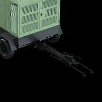 Compresseur d'air rotatif à vis lubrifié portable, Stage III, 18,5-25,5 m³/min, 4-17,2 bars, SULLAIR 660D3RH 780D3XH 825D3H 900D3H