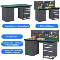 Banc de travail antistatique robuste, table d'opération pour l'entretien en atelier, table de travail en acier inoxydable pour laboratoire