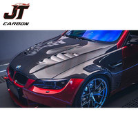 Body Kit Karbon Gaya M3 untuk BMW E90 E92 Seri 3 Bumper Kap Mesin Side Skirt Fender Diffuser