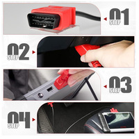 Cable de prueba de diagnóstico de sistema completo de coche Universal para Autel MK808 MP808 MX808 DB15 16 PIN OBD 2 Cable de prueba de escáner