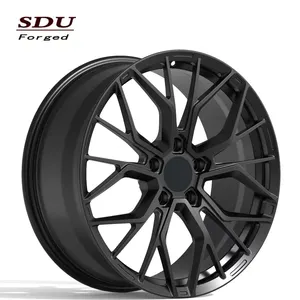 Desain Baru Matte Hitam 5X130 Roda Tempaan Pelek Tempa 22 Roda Tempaan Taiwan ET53/67 CB71.6 untuk 718 911 918