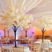 Arbre à fleurs de cerisier en fibre de verre, durable, écologique, aspect réaliste et naturel, pour salle de banquet, café, aménagement paysager intérieur