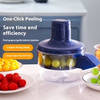 Groothandel Keukenapparatuur Automatische Kleine Fruit Pruimen Knoflook Schilmachine Elektrische Druiven Schiller voor Thuisgebruik