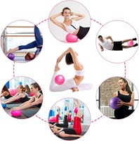 Ballon de Yoga et Pilates Gonflable en PVC Étanche pour Exercices à Domicile, Stabilité Améliorée, Idéal pour Femmes et Entraînement Sportif (Vente en Gros)