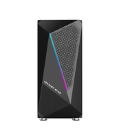 Boîtier micro tour OEM ATX RGB pour PC de jeu avec boîtier audio HD et CPU pour ordinateur de bureau