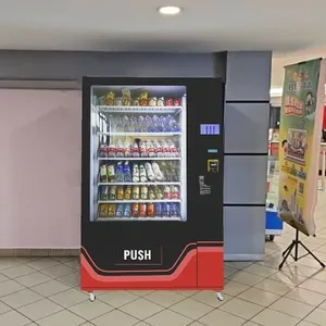 Une grande variété de snacks et de boissons de distributeurs automatiques et système de paiement de distributeurs automatiques combinés