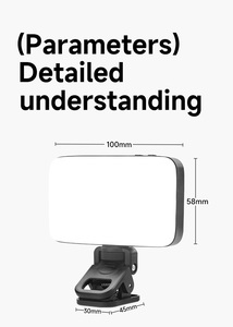 Xách Tay Mini LED Đ<span class=keywords><strong>i</strong></span>ền Ánh Sáng Cho Nhiếp Ảnh Video Vlog Tiktok-Có Thể Đ<span class=keywords><strong>i</strong></span>ều Chỉnh Độ Sáng Màu Nhiệt Độ Đ<span class=keywords><strong>i</strong></span>ện Thoạ<span class=keywords><strong>i</strong></span> Máy Ảnh Ảnh Tự Sướng Sử Dụng - Product Image 2