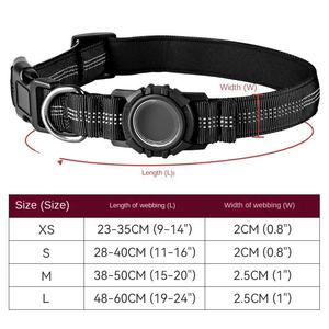 Collar para Perro con Localizador <span class=keywords><strong>Airtag</strong></span>, Antipérdida, Ecológico, de Nailon Reflectante, Impermeable, con Cubierta Transparente - Product Image 2