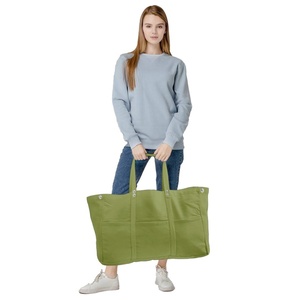 Sacs fourre-tout recyclés personnalisés, nouvelle mode, grand sac fourre-tout en toile avec logo imprimé - Product Image 2