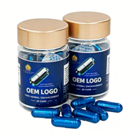 Produits de soins de santé pour hommes, pilules bleues, capsules complexes à base de plantes, fabricant OEM