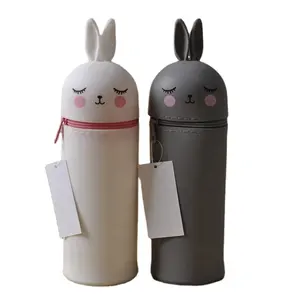 Bunny Shape Silicone Pencil Case Back To School Stationery Pen Holder