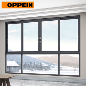 OPPEIN moderna <span class=keywords><strong>finestra</strong></span> scorrevole in lega di alluminio per appartamenti insonorizzati in acciaio inox schermo orizzontale per uso residenziale - Product Image 3