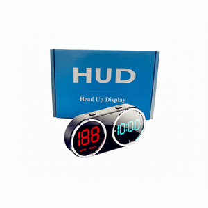 จอแสดงผลบนกระจกหน้ารถ (HUD) มาตรวัดความเร็วแบบดิจิตอล นาฬิกาเข็มทิศแบบเรียลไทม์ อุปกรณ์อิเล็กทรอนิกส์ในรถยนต์สำหรับยานพาหนะทุกประเภท - Product Image 2