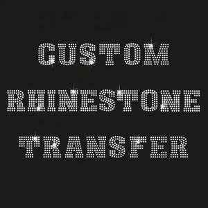 Diseño personalizado <span class=keywords><strong>de</strong></span> letras y palabras Iron-On Rhinestone Transfer Hotfix Crystal Diseño <span class=keywords><strong>de</strong></span> logotipo personalizado para sudaderas con capucha - Product Image 3