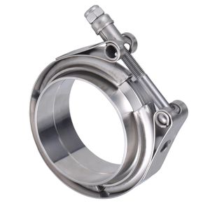 SS304Vバンドクランプフランジキットカップリング排気マフラー鋼管クランプポリッシュボルトクランプ木工インチメートル法測定 - Product Image 6