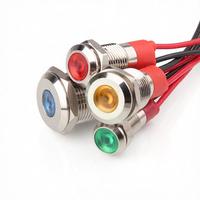 Luces de Advertencia LED de 12V para el Tablero del Automóvil, Lámpara Indicadora de Señal de Advertencia para Automóviles, Camiones, SUV y Vehículos