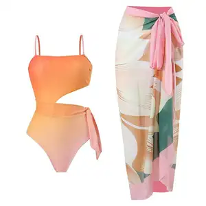 JSN – maillot de bain une pièce imprimé Floral, Tankini personnalisé, pour femmes, Patchwork, grande taille, plage d'été