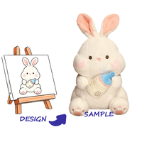 Poupée en peluche miniature personnalisée, brodée, super douce, avec doublure en maille de nylon, cadeau