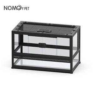 Terrarium pour animaux <span class=keywords><strong>NoMo</strong></span> Climbing avec porte coulissante, en acier inoxydable, écologique, pour gecko, lézard, grenouille cornée, scorpion, araignée, taille complète - Product Image 5