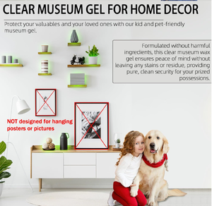 Cnmi nghề 5oz pha lê Bảo Tàng Sáp một tái sử dụng có thể tháo rời dính Gel cho an toàn và thiệt hại miễn phí triển lãm hiển thị - Product Image 6