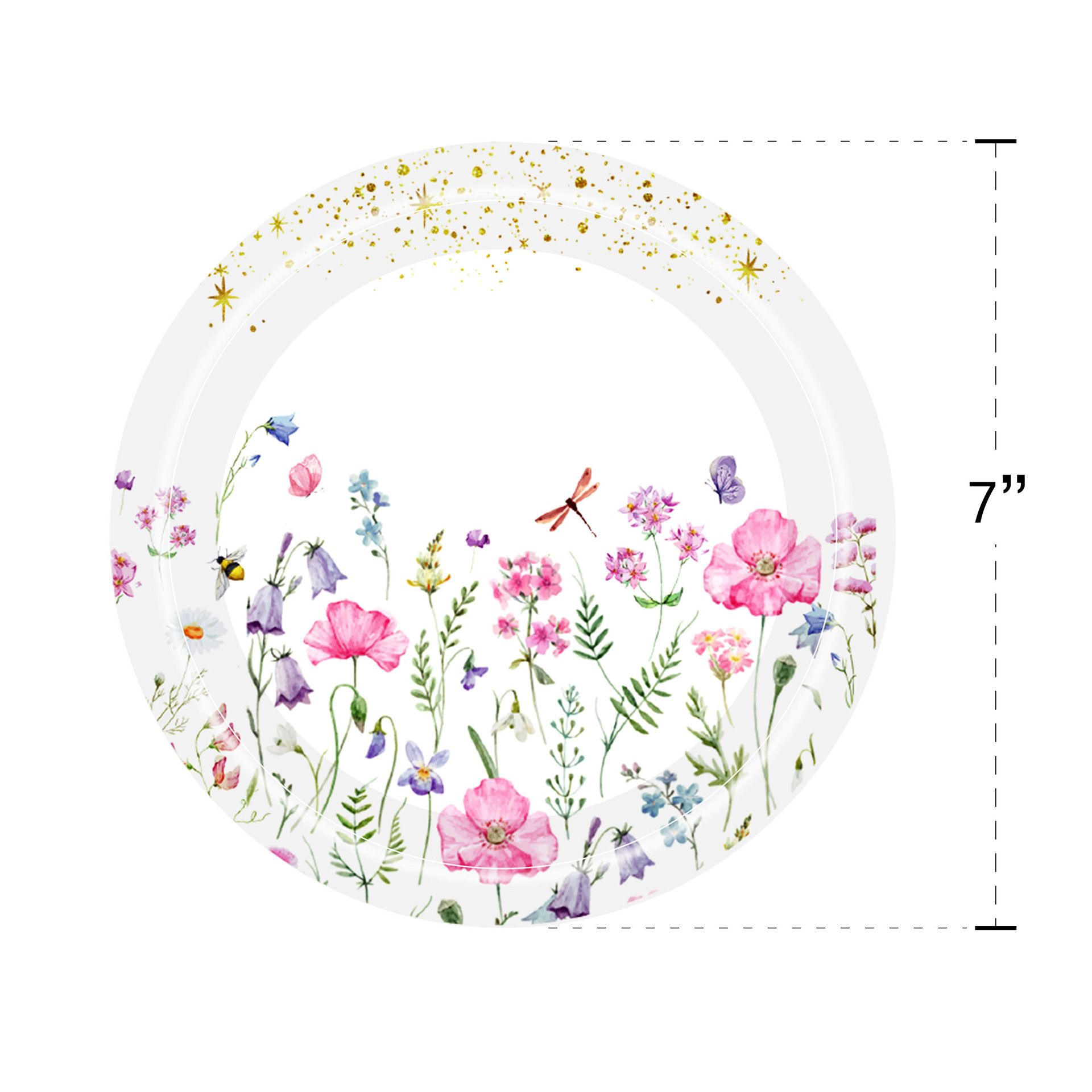 สีชมพู 7 นิ้ว * 25 ชิ้น