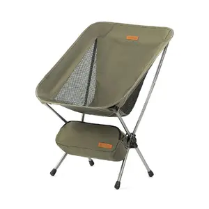 Özelleştirilebilir renk Polyester örgü kamp balıkçılık Recliner sandalye