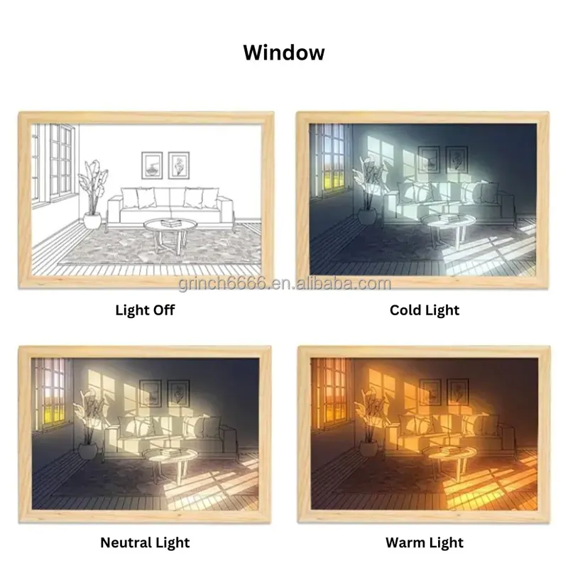 Light Up Painting USB Powered Led Wall Painting 3 Lighting Modes LED Lights Picture Idea Art Wall Decor For Room Gift