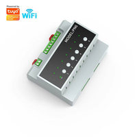 Controlador de Fuente de Alimentación Inteligente Tuya ZigBee de 6 Canales y 16A con Antena (2024)