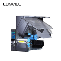 Impresora Térmica Industrial LONVILL de Alta Resistencia con Puerto GPIO, Impresora de Etiquetas RFID de 600dpi para Etiquetas RFID