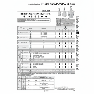 Régulateur de précision pneumatique SMC IR3020-03BG-A pièces pneumatiques - Product Image 1