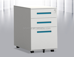 Lắp ráp thép Tủ hồ sơ 3 ngăn kéo di động lưu trữ hồ sơ bệ dưới bàn Kim Loại tủ văn phòng - Product Image 1