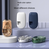 Boîte de rangement carrée A3580 de style japonais moderne, portable, durable, brillante, multifonctionnelle, capacité 0-1L, avec utilisation de carte magnétique